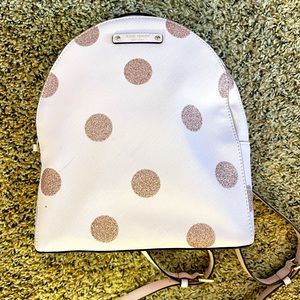 Kate Spade pink polka dot backpack